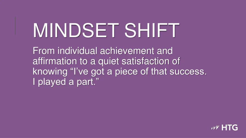 mindset shift