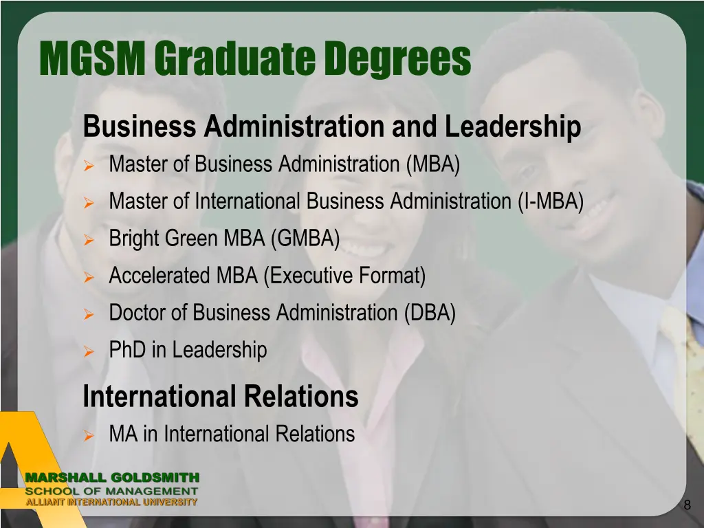 mgsm graduate degrees