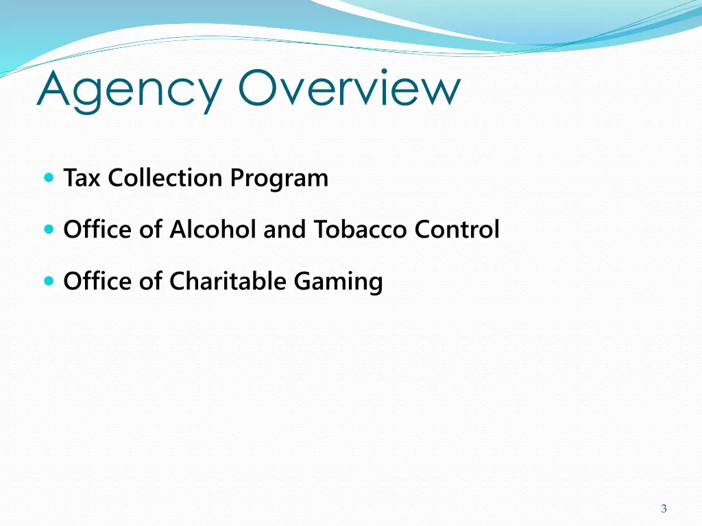 agency overview