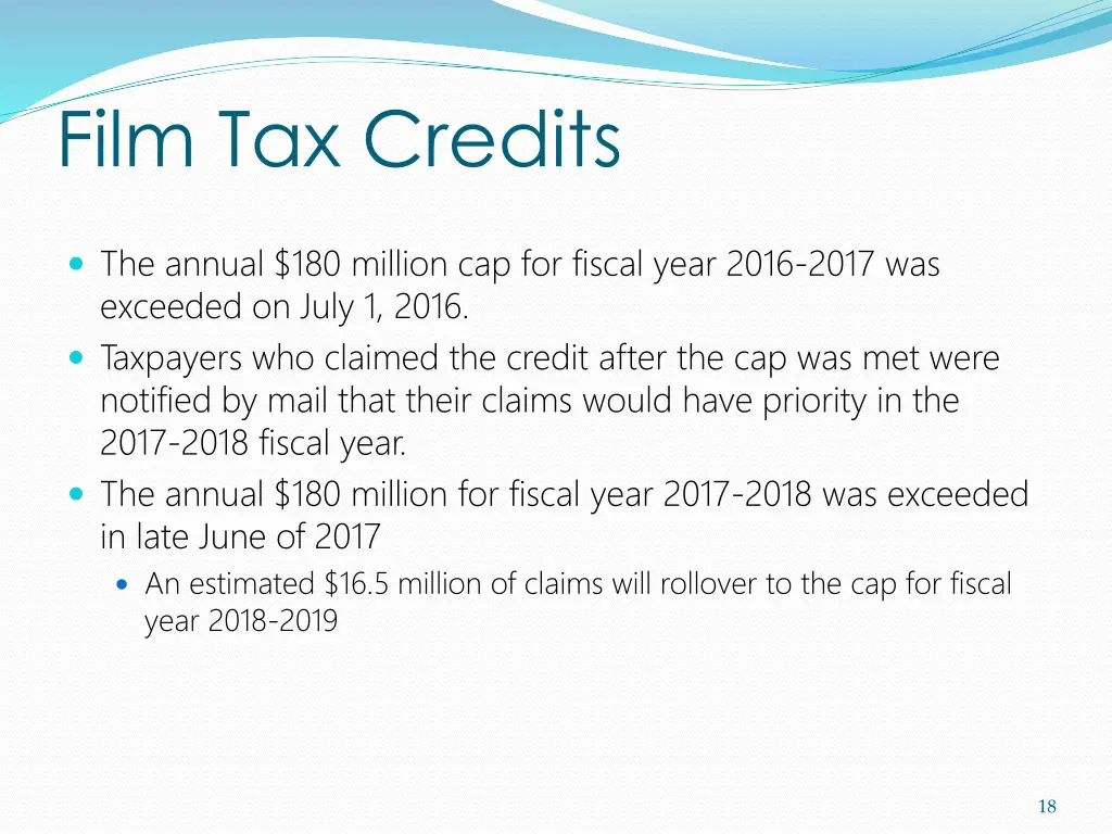 film tax credits