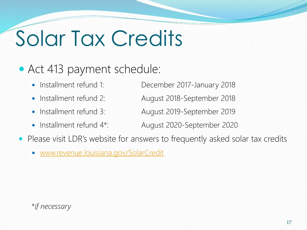 solar tax credits