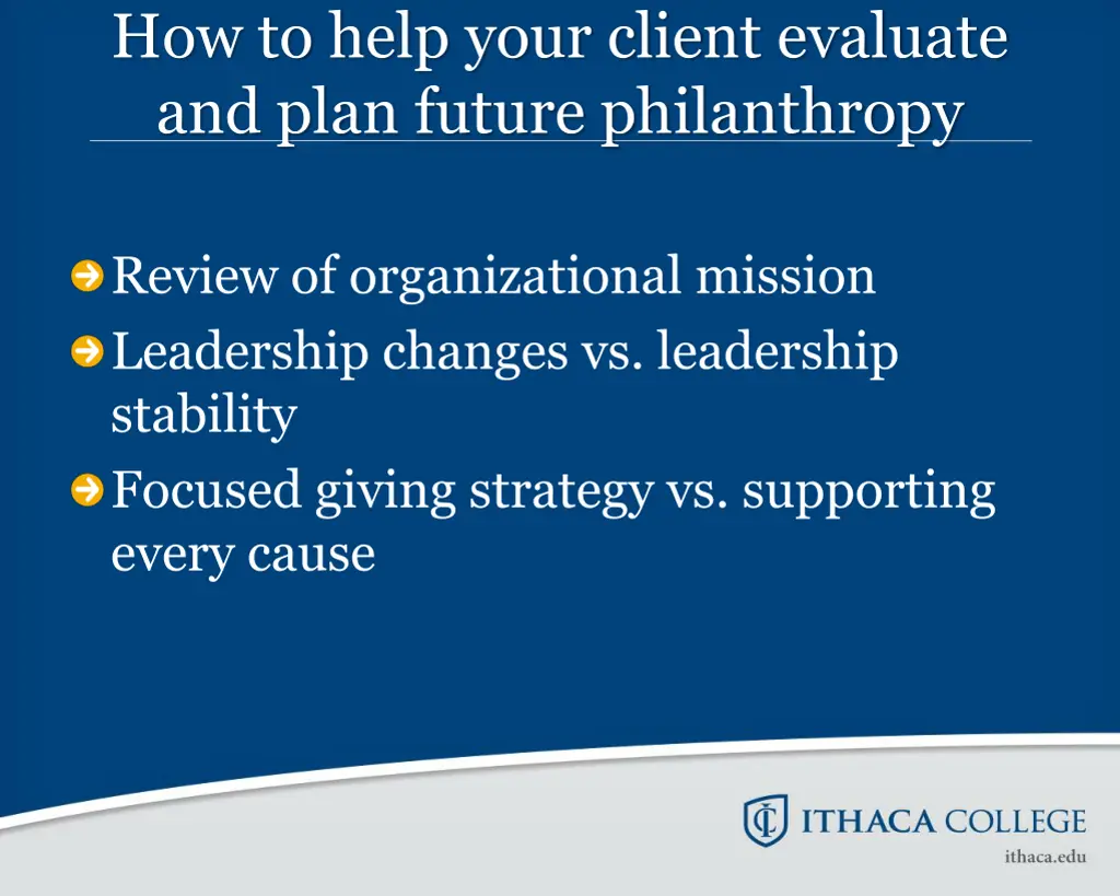 how to help your client evaluate and plan future 1