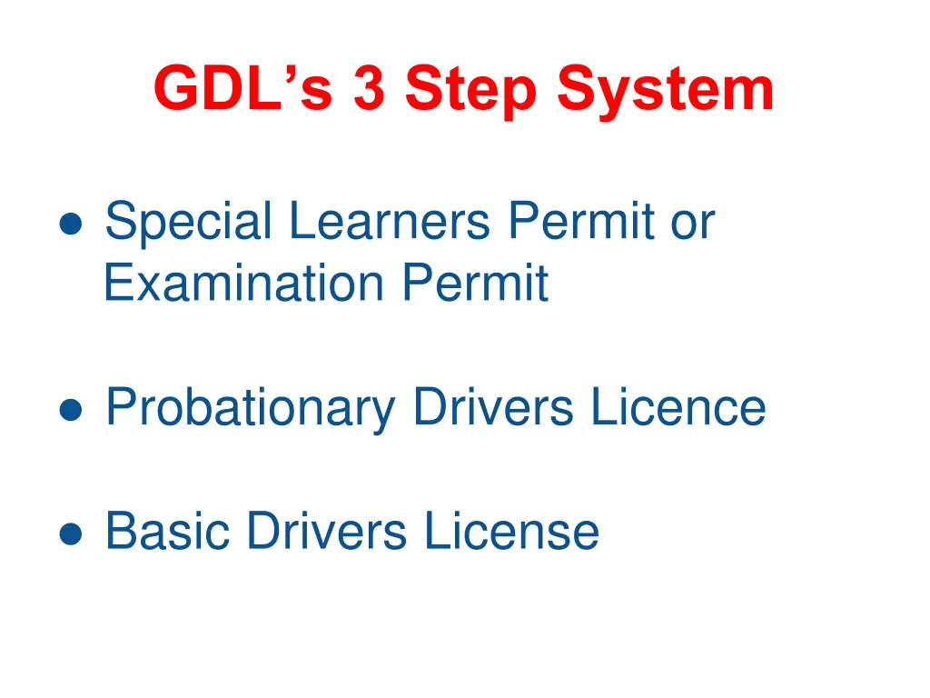 gdl s 3 step system