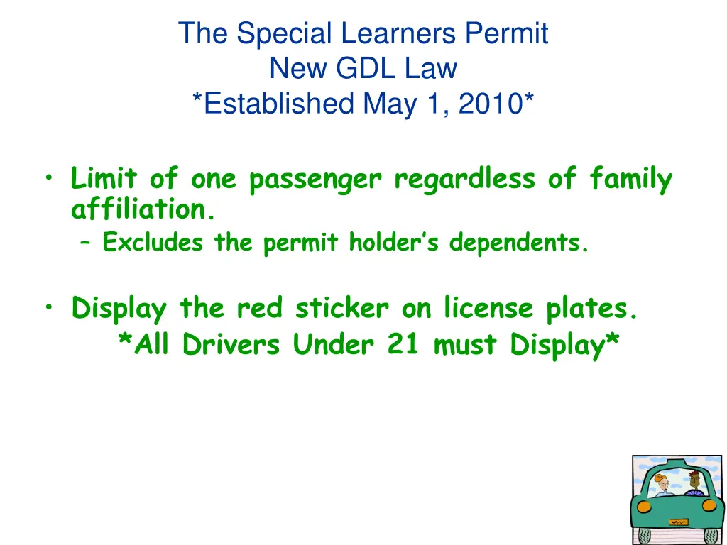 the special learners permit