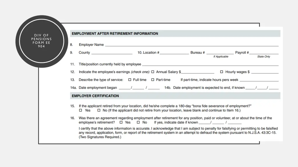 div of pensions form ee 904