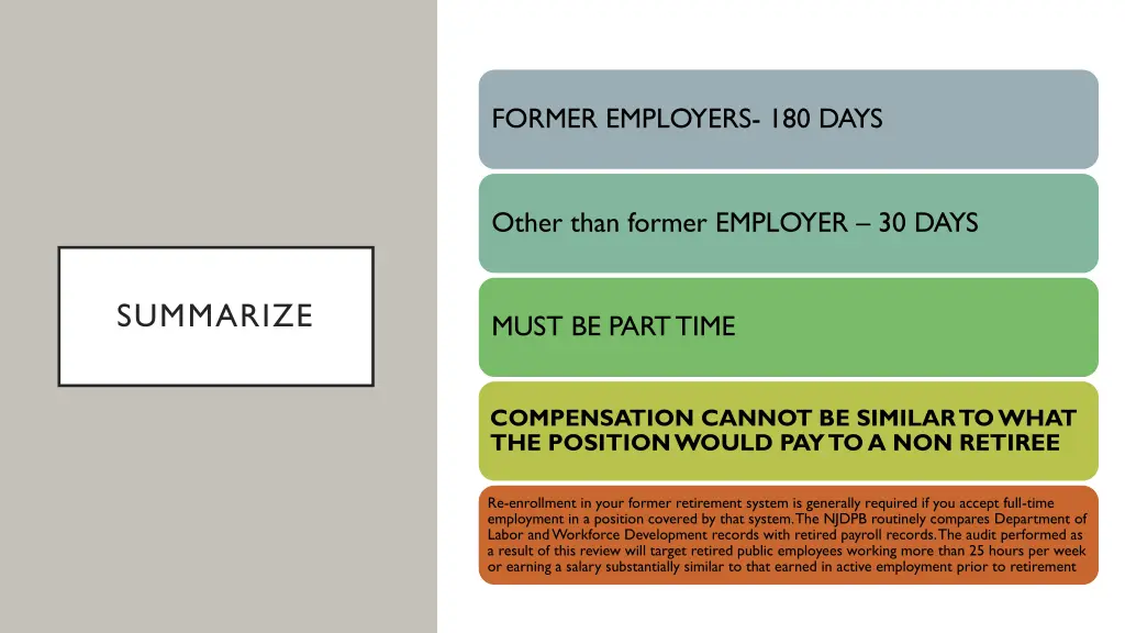 former employers 180 days