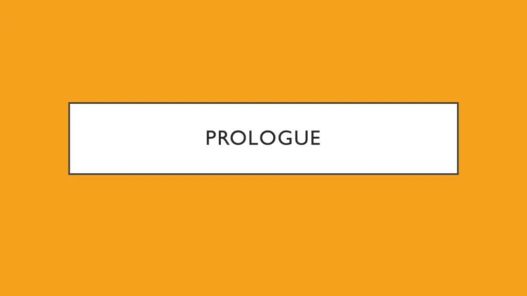 prologue