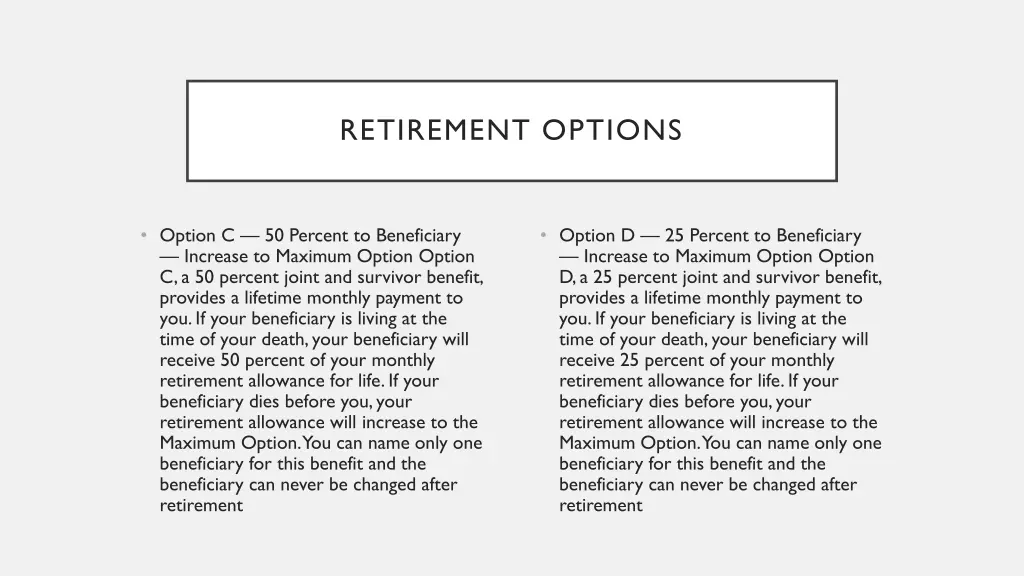 retirement options 1