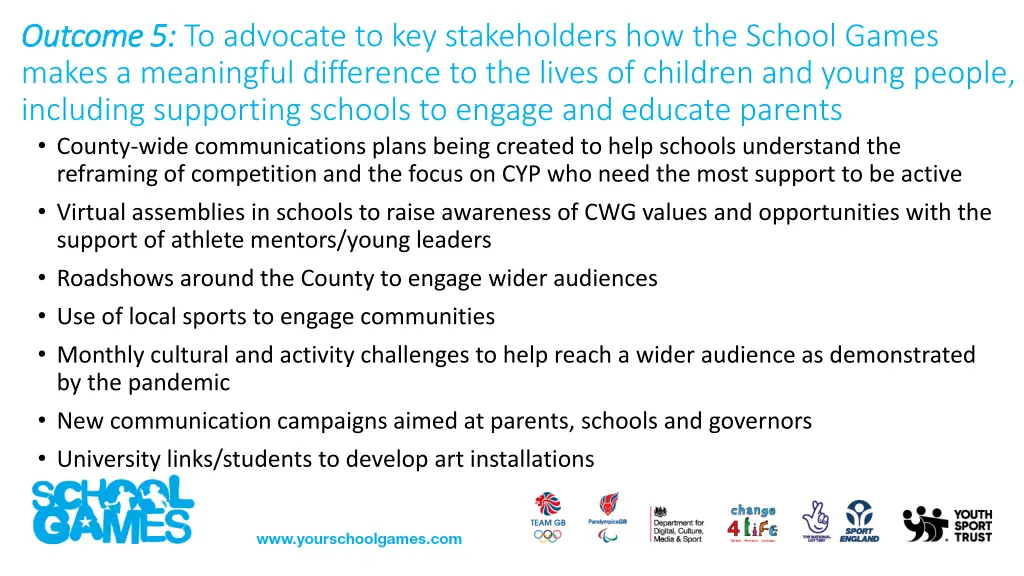 outcome 5 outcome 5 to advocate