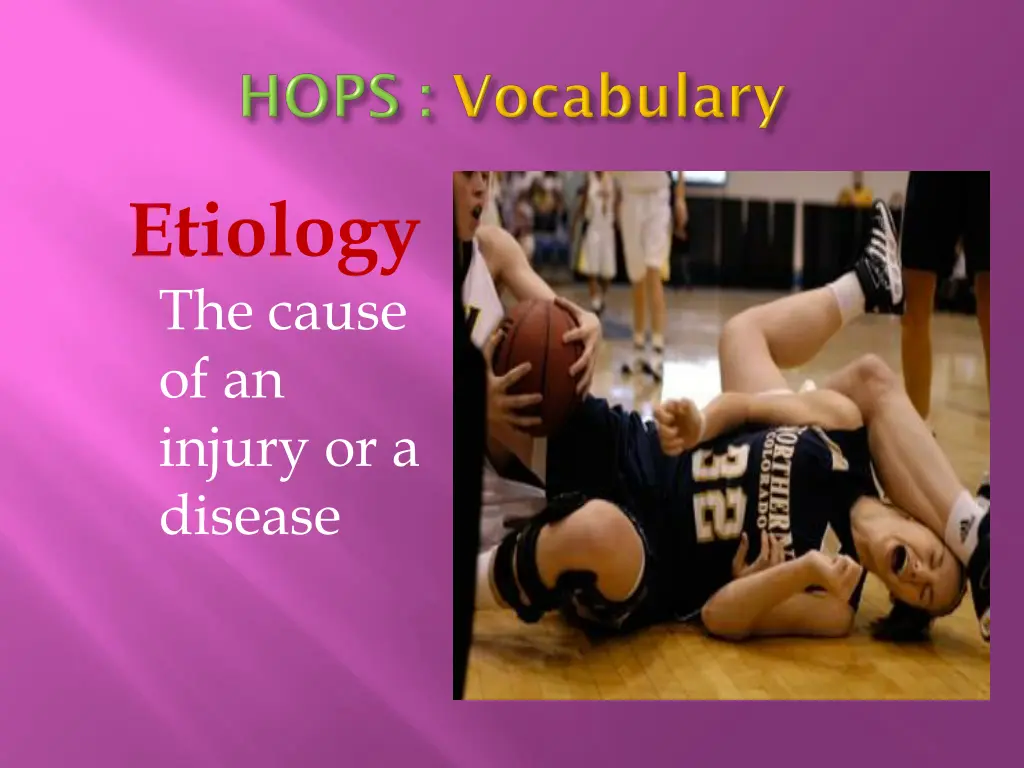 etiology the cause of an injury or a disease