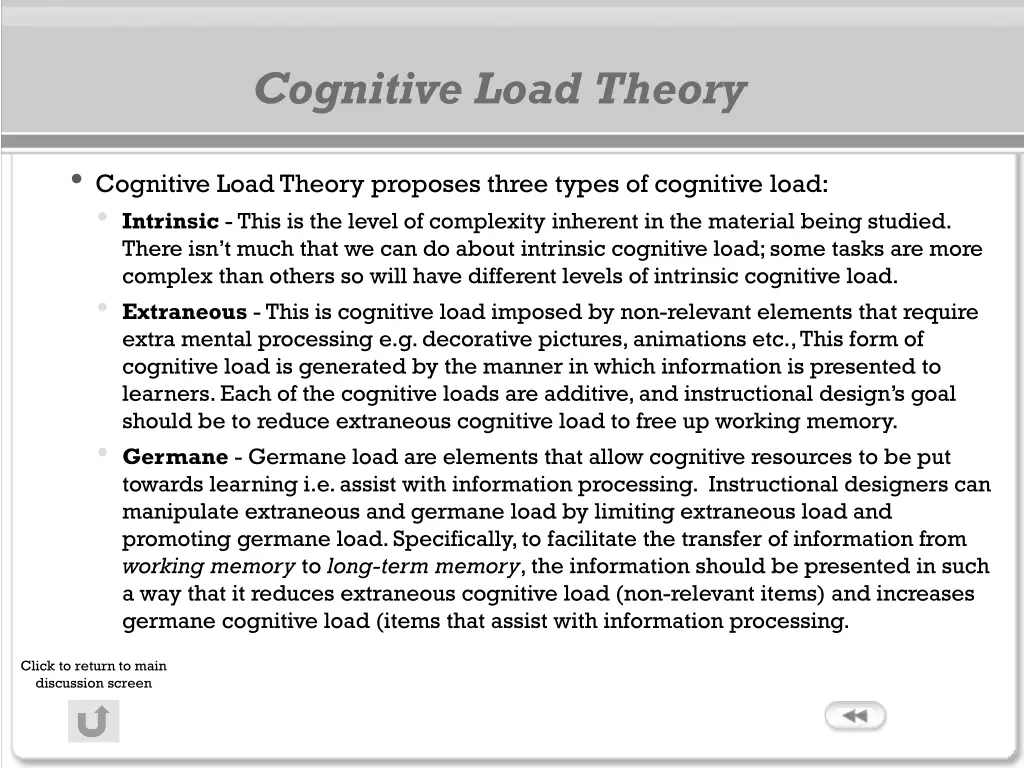 cognitive load theory 1