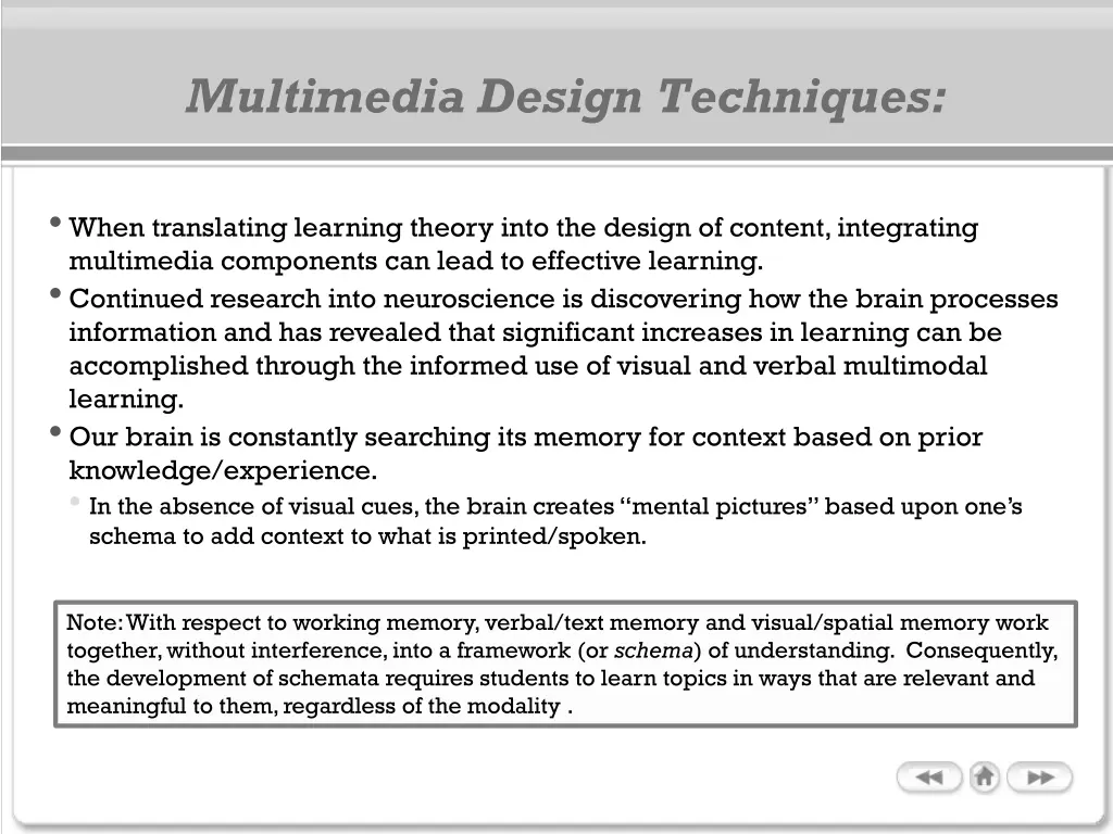 multimedia design techniques