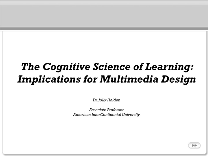 the cognitive science of learning implications