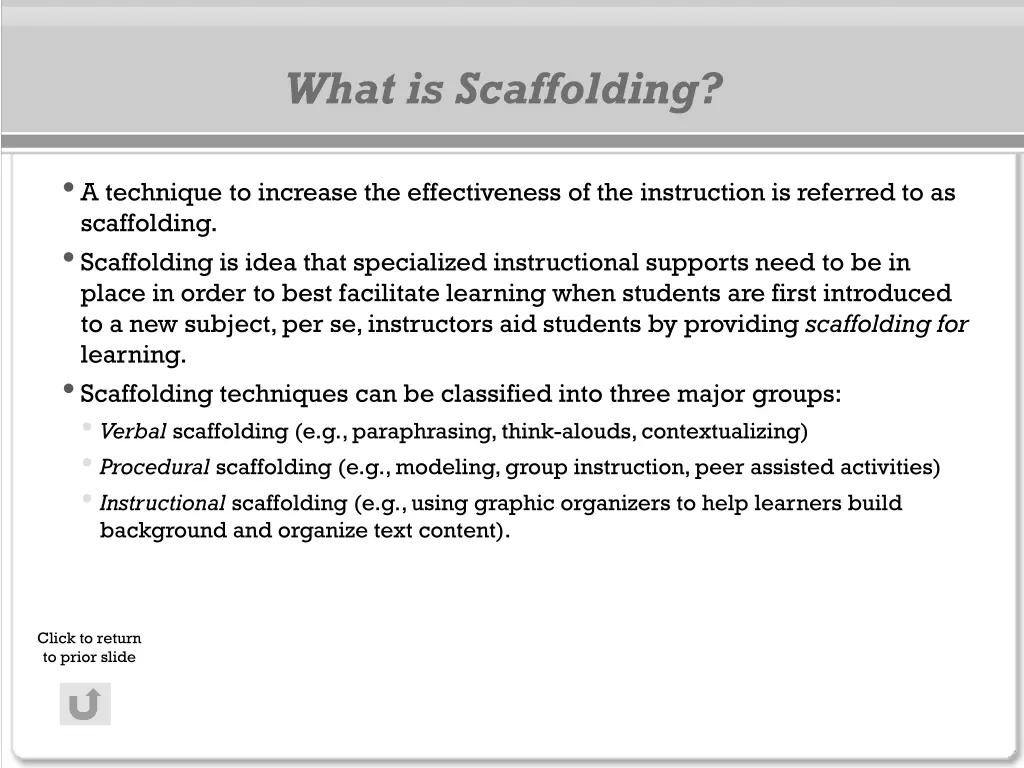 what is scaffolding