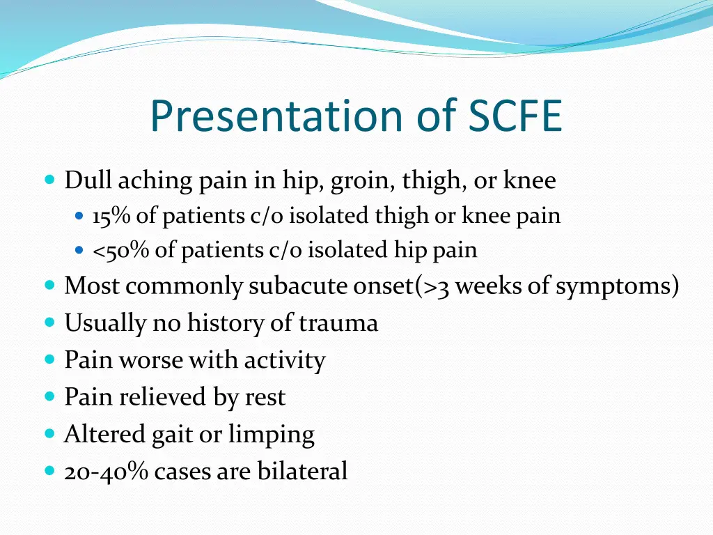 presentation of scfe