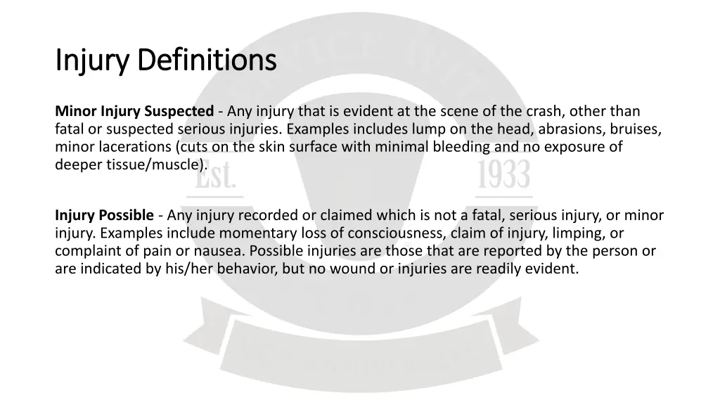 injury definitions injury definitions 1