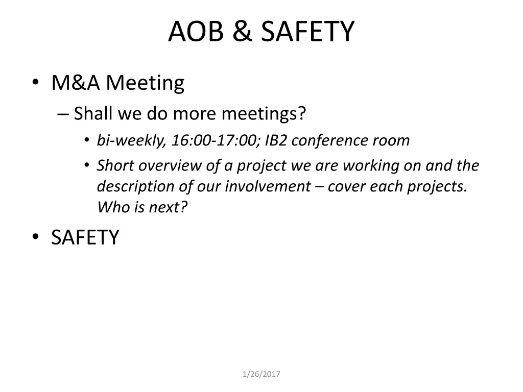 aob safety