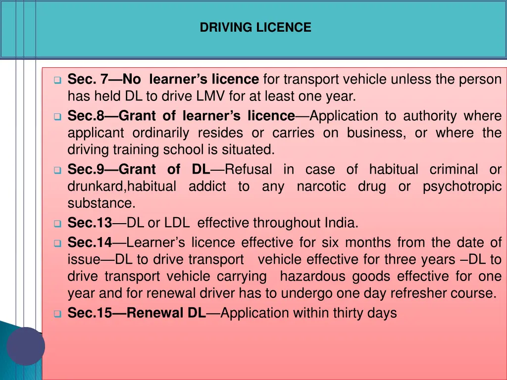 driving licence 1