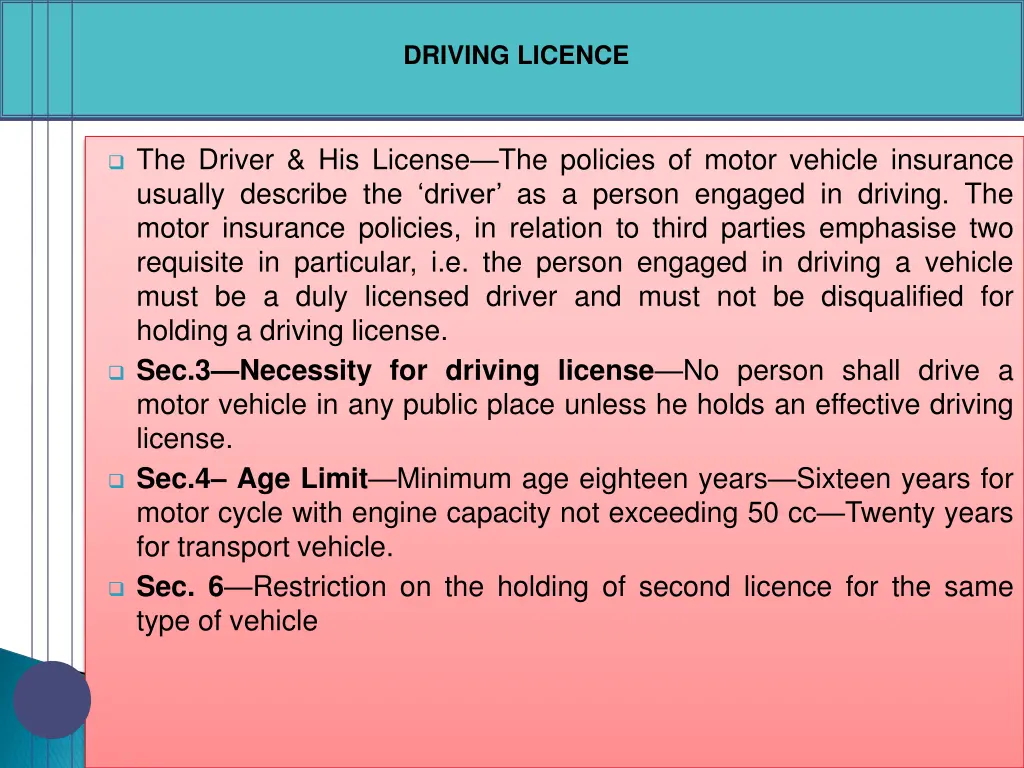 driving licence