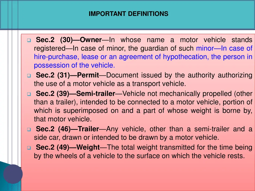 important definitions 2