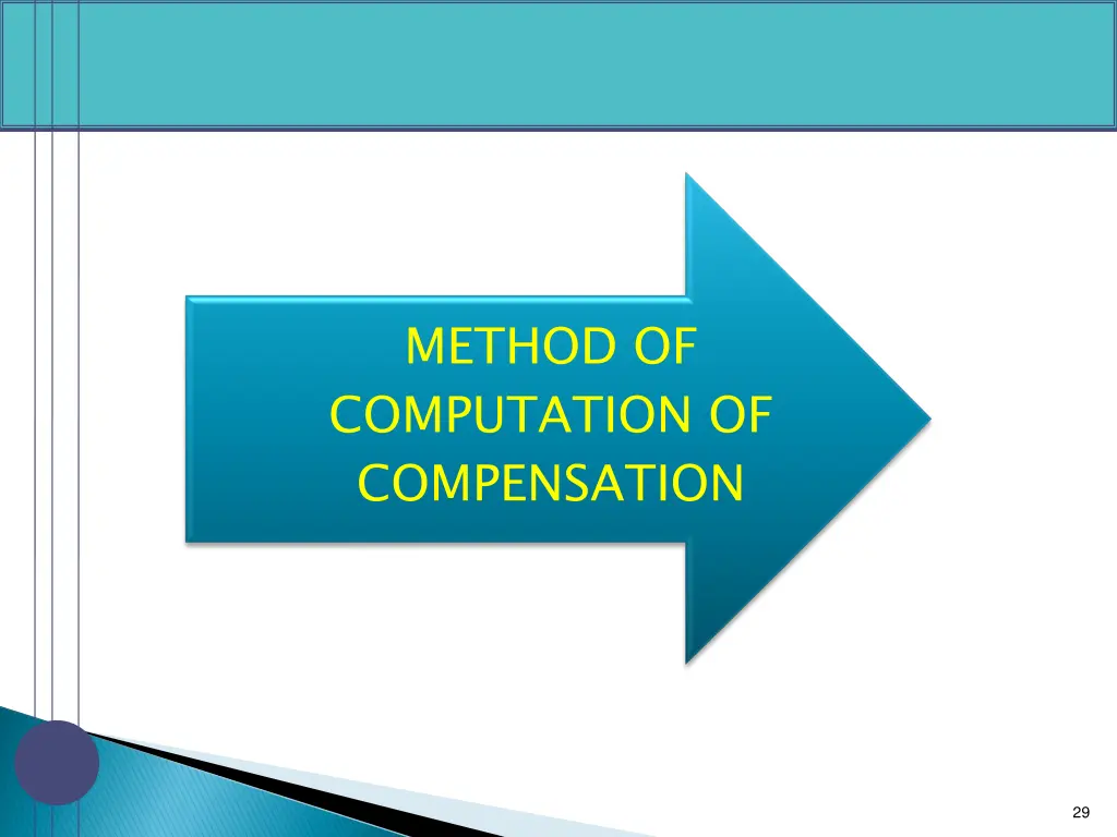 method of computation of compensation