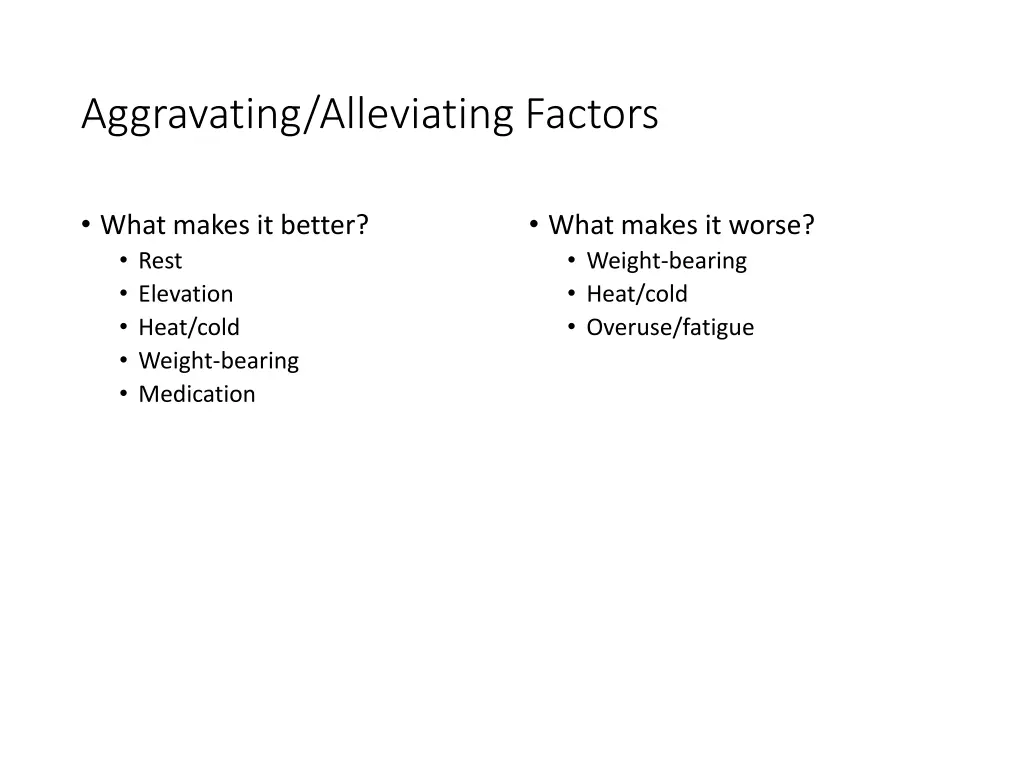 aggravating alleviating factors