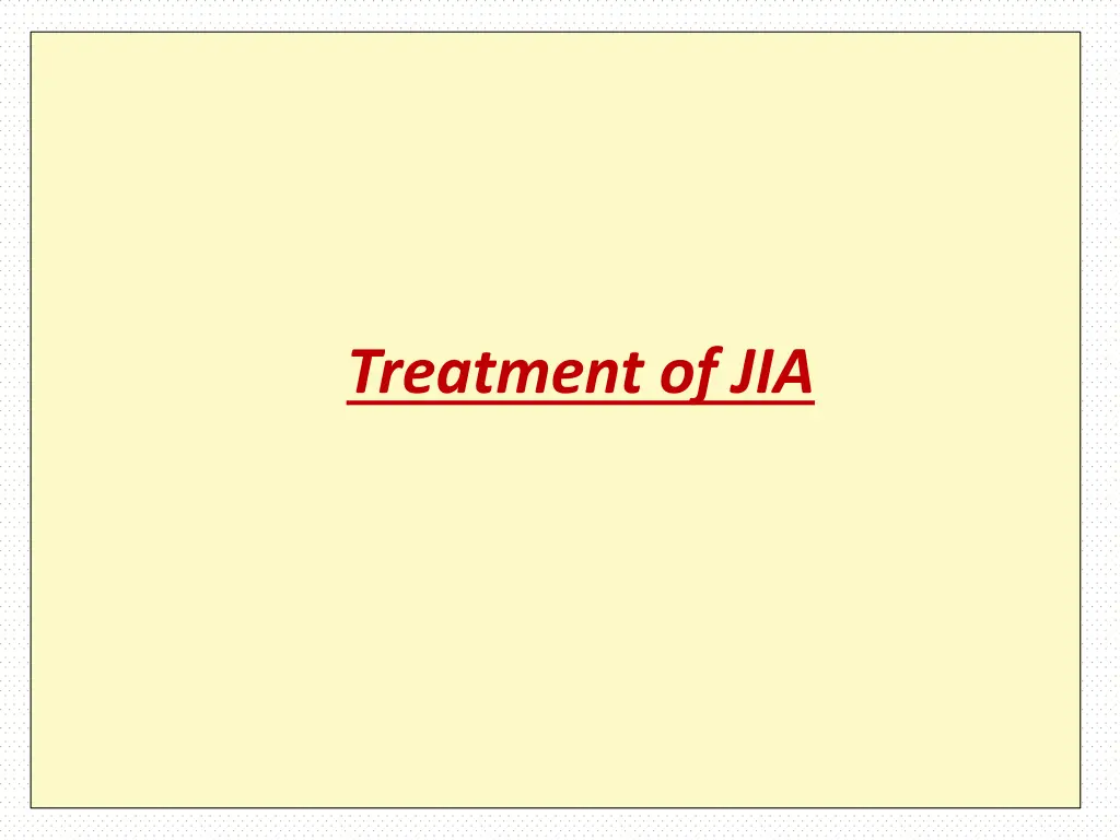 treatment of jia