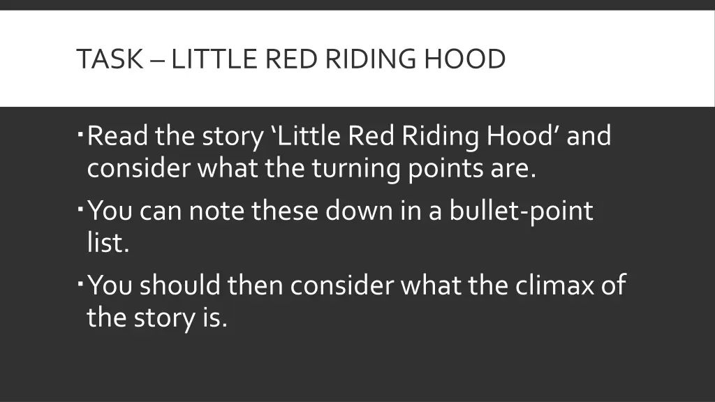 task little red riding hood 1