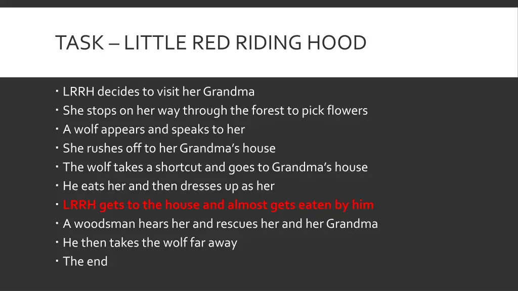 task little red riding hood 2