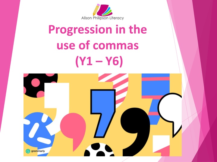 progression in the use of commas y1 y6