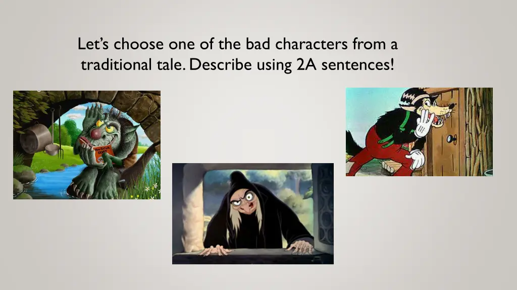 let s choose one of the bad characters from