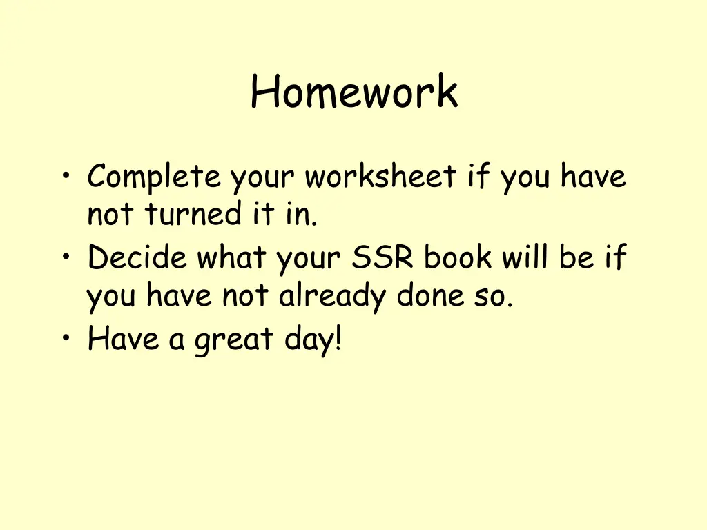 homework