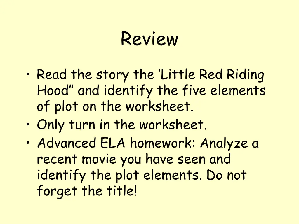 review