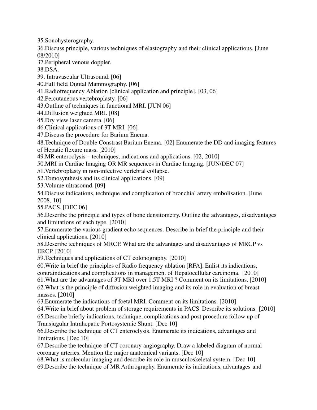 35 sonohysterography 36 discuss principle various