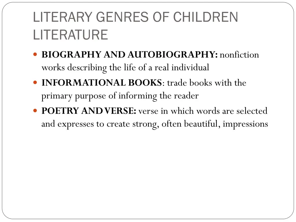 literary genres of children literature 3