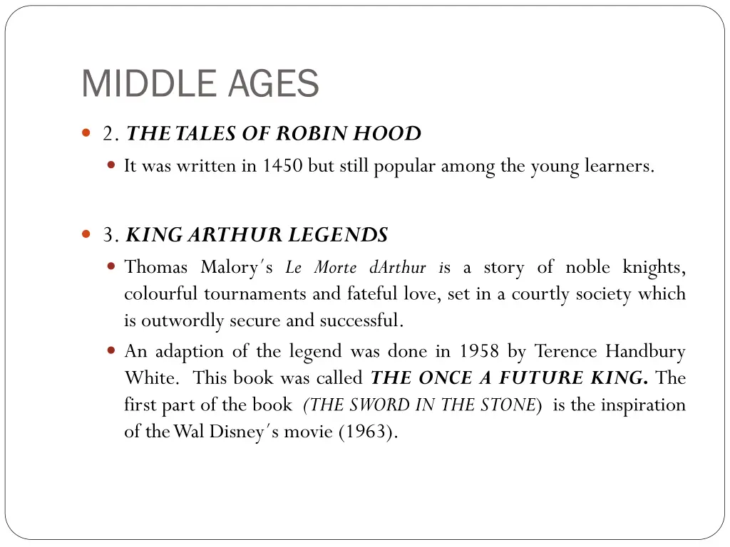 middle ages