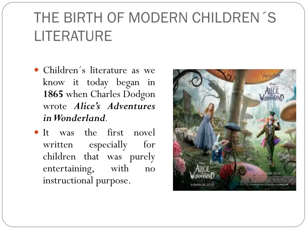 the birth of modern children s literature 1