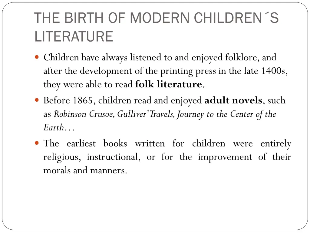 the birth of modern children s literature 3