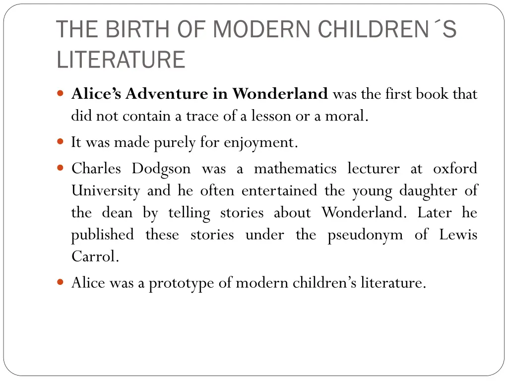 the birth of modern children s literature 4