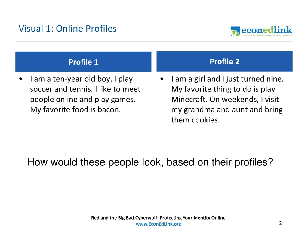 visual 1 online profiles