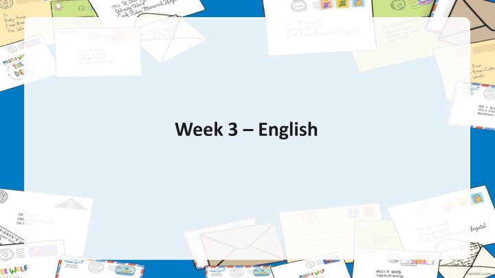 week 3 english