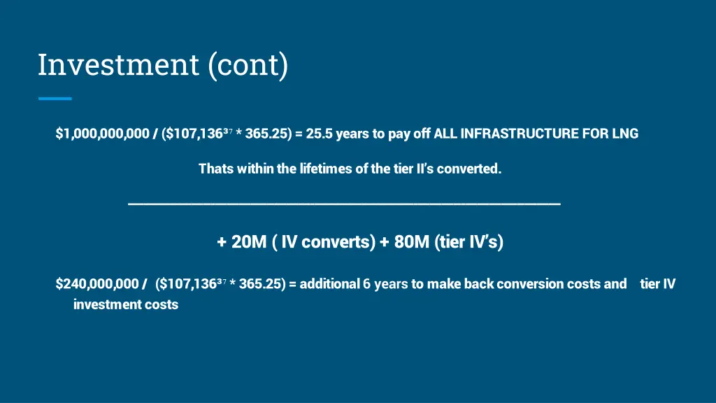 investment cont