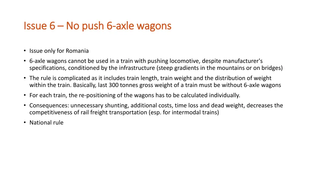 issue 6 issue 6 no push 6 no push 6 axle wagons