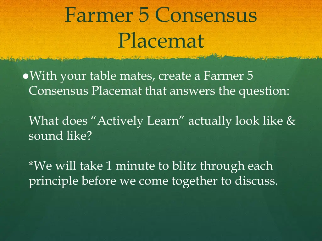 farmer 5 consensus placemat