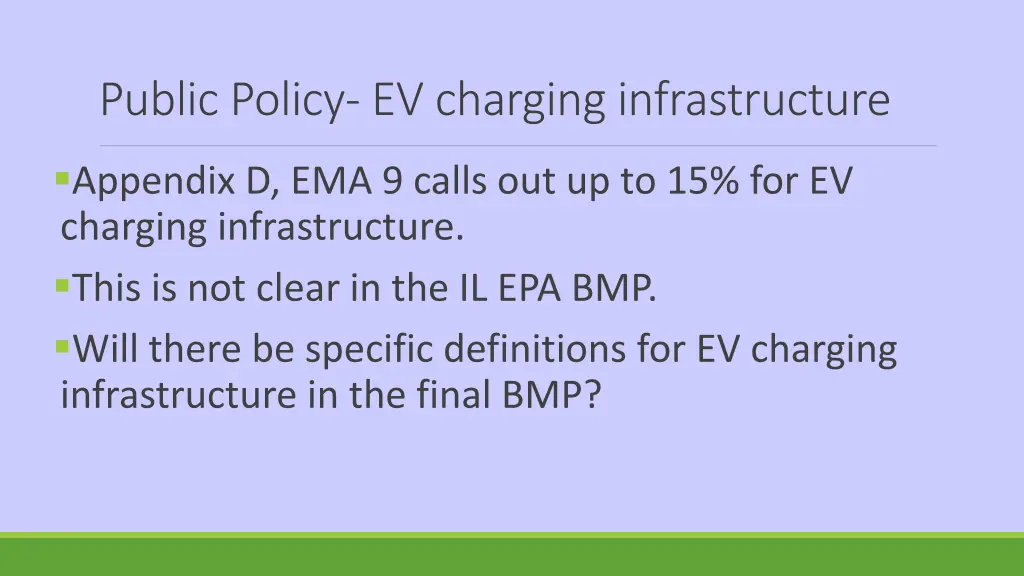 public policy ev charging infrastructure