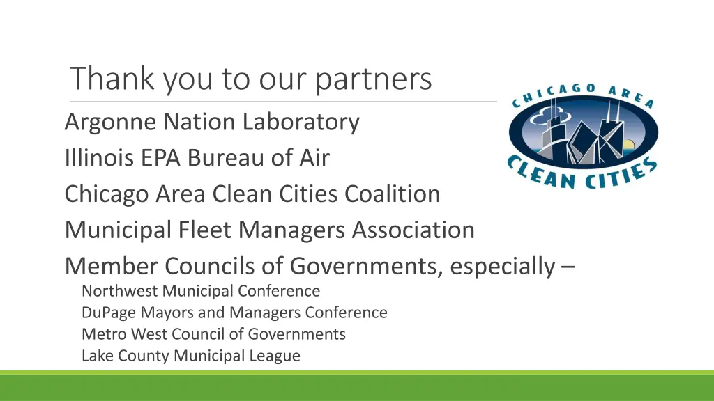 thank you to our partners argonne nation