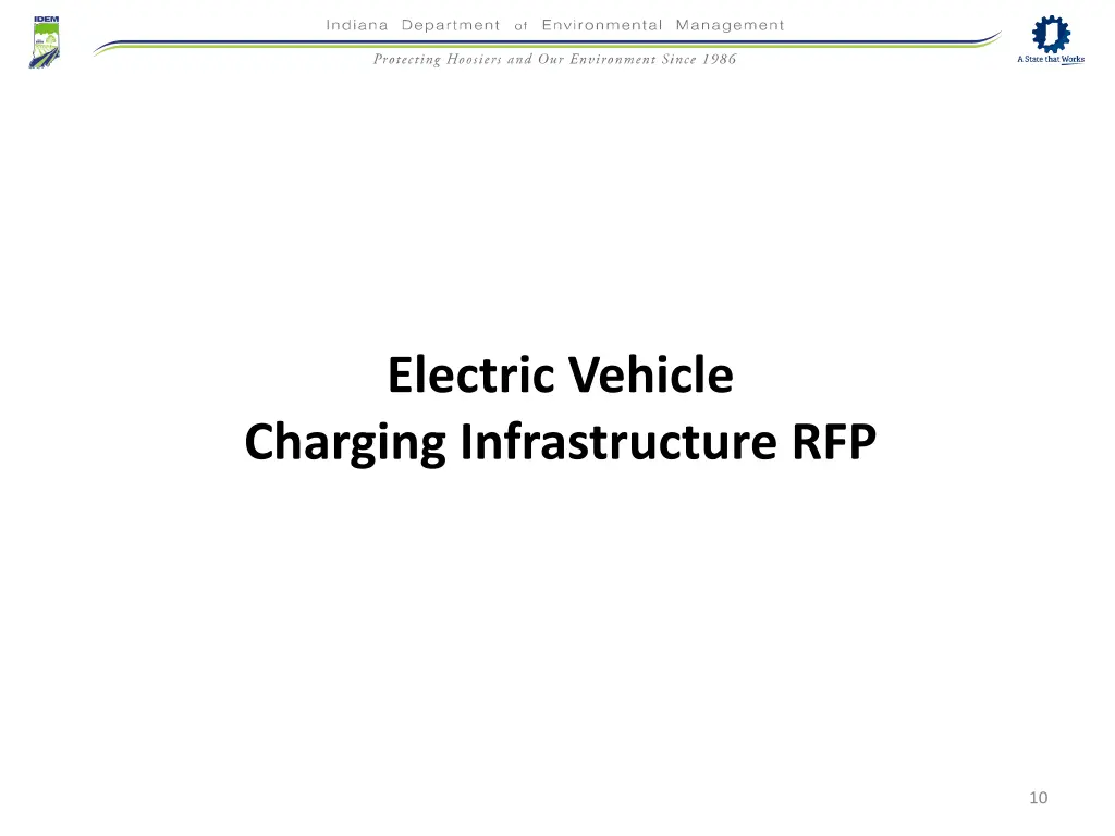 electric vehicle charging infrastructure rfp