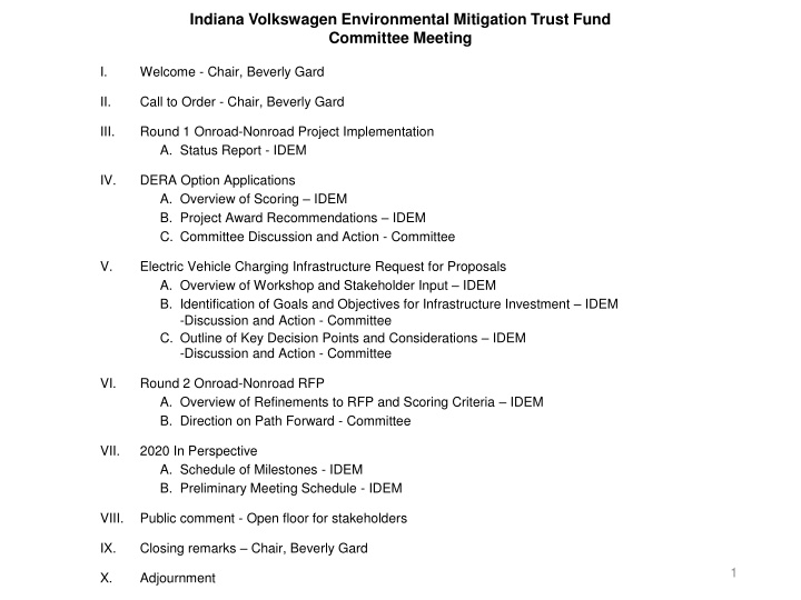 indiana volkswagen environmental mitigation trust