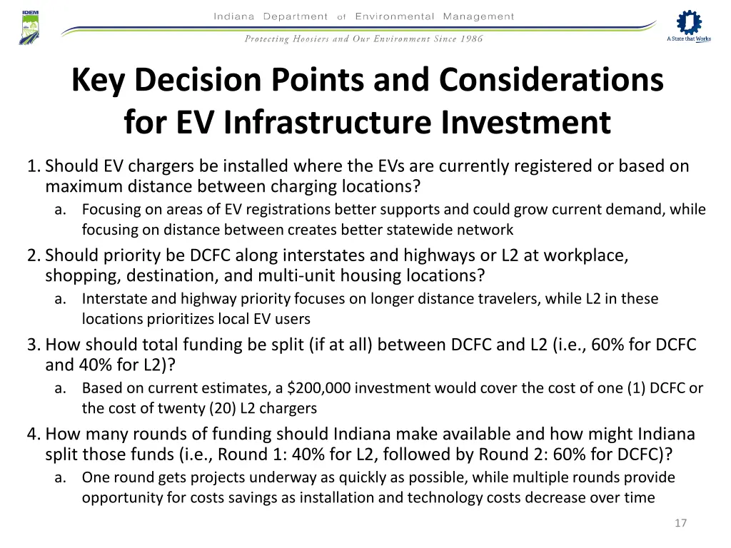 key decision points and considerations 1