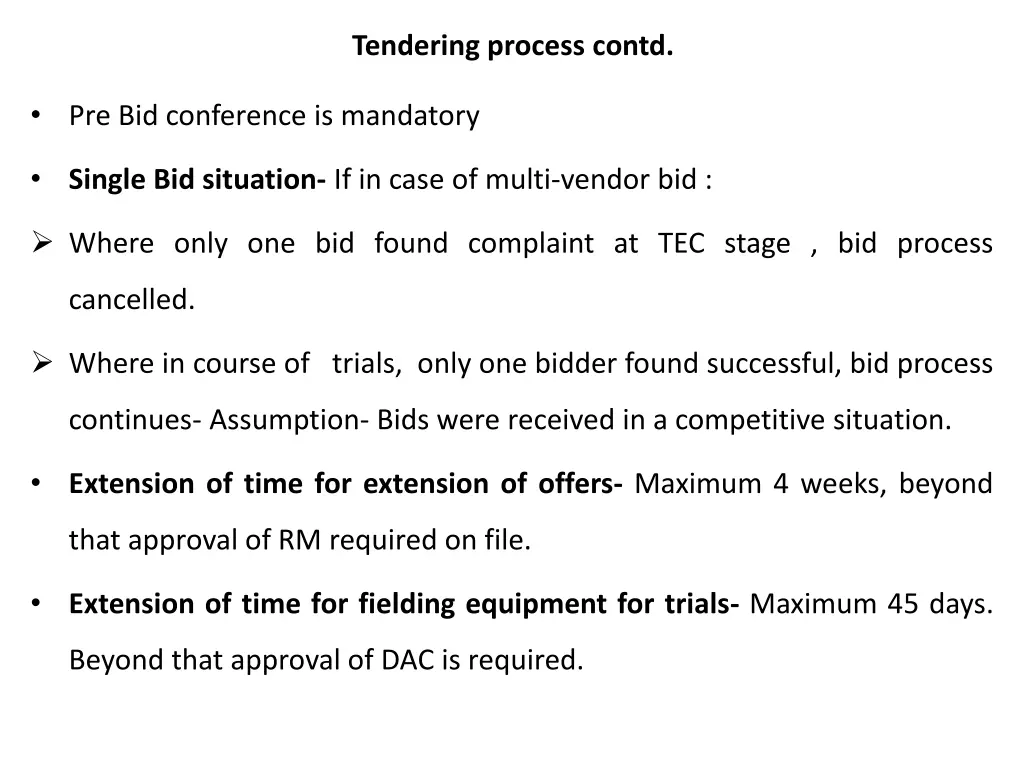 tendering process contd 1